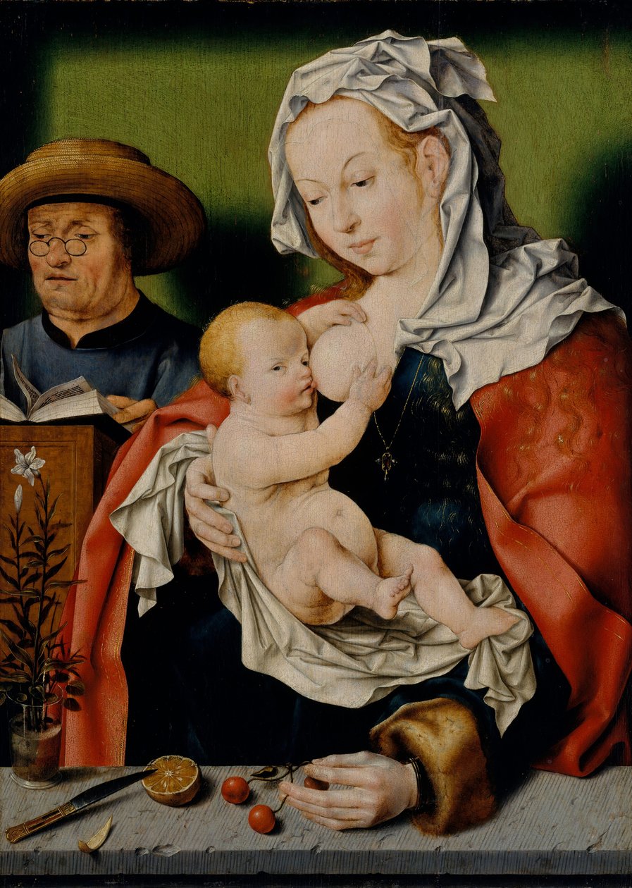 圣家族》，约1515年。 作者 Joos van Cleve 的工作室