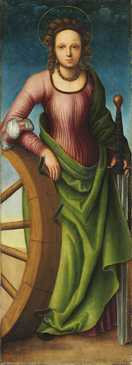 德语: Die Hl.Katharina Saint Catherine of Alexandria（亚历山大的圣凯瑟琳 作者 卢卡斯·克拉纳赫（Lucas Cranach）讲习班