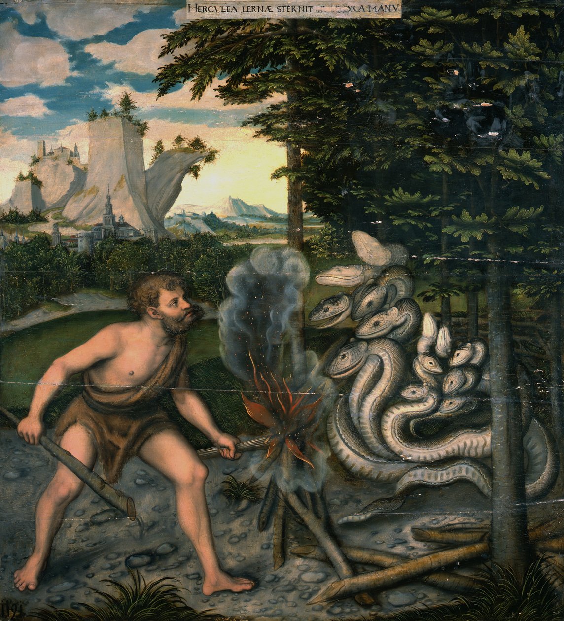 大力士与九头蛇 作者 卢卡斯·克拉纳赫（Lucas Cranach）讲习班