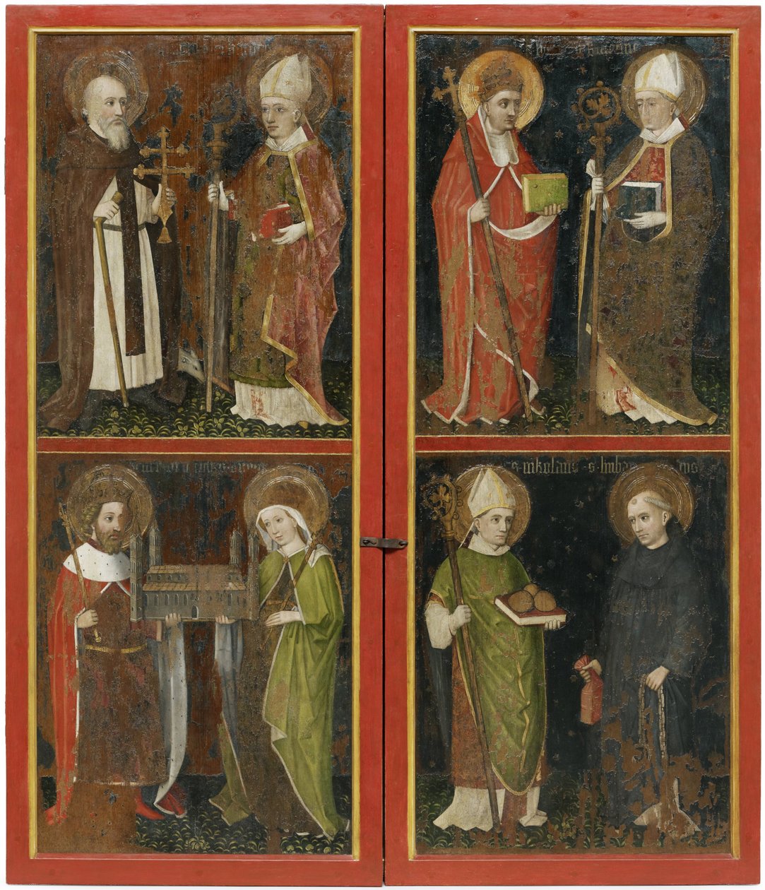 雷根斯堡Sixtus II和Servatius Henry II和Cunigunde Saint Nicholas和Leonard的住持安东尼和艾哈德。 1448 作者 沃尔夫冈·雷伯特工作坊
