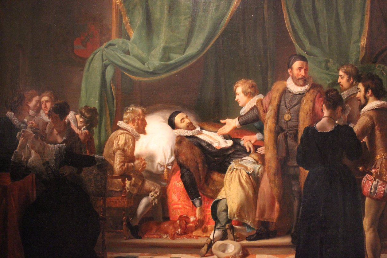 Willem van Oranje临终前 作者 Woutherus Mol