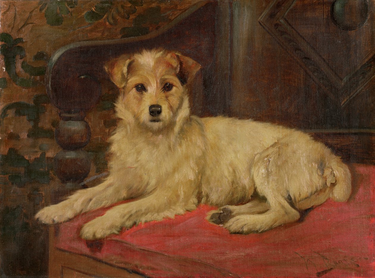 长椅上的小猎犬 作者 赖特·巴克