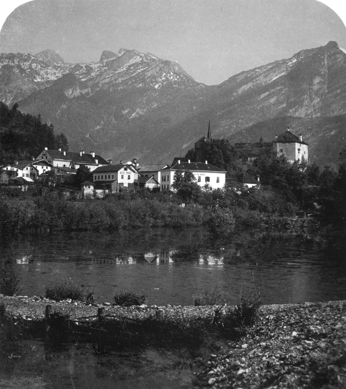 Golling和Tennengebirge，萨尔茨堡，奥地利，c1900年代。 作者 沃思和儿子