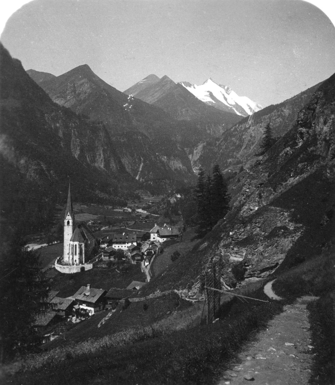 Heiligenblut和Grossglockner，奥地利，c1900年代。 作者 沃思和儿子
