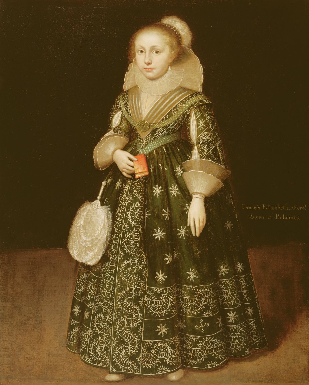 一个年轻女孩的肖像，传统上被称为伊丽莎白，波希米亚女王（1596-1662） 作者 Wybrand Simonsz。德吉斯特