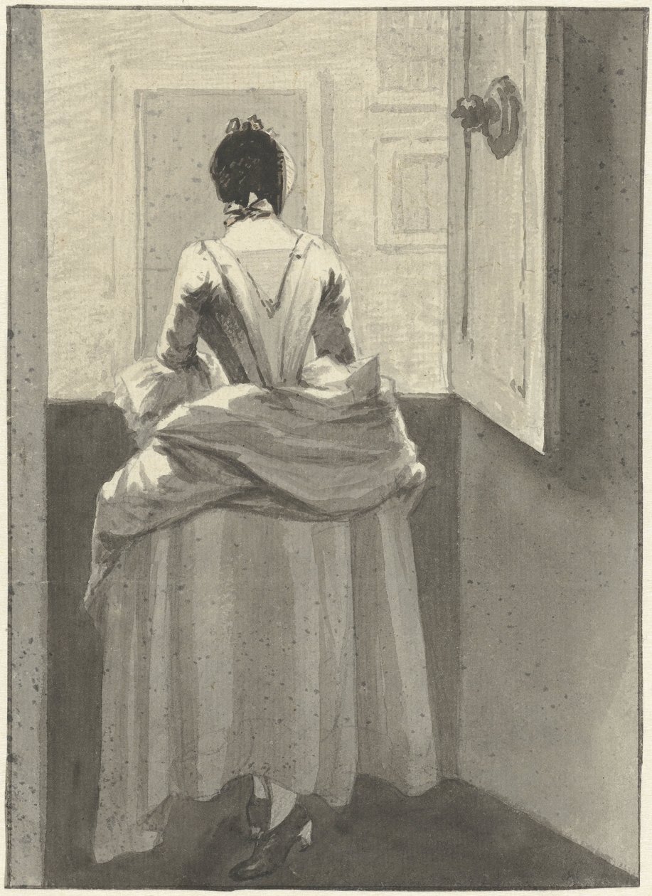 站在门前的女子 作者 Wybrand Hendriks