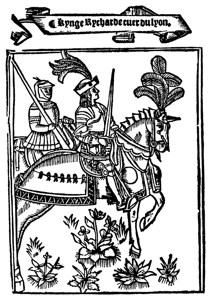 理查德一世狮心，12世纪英国国王，1528年 作者 温金·德·沃