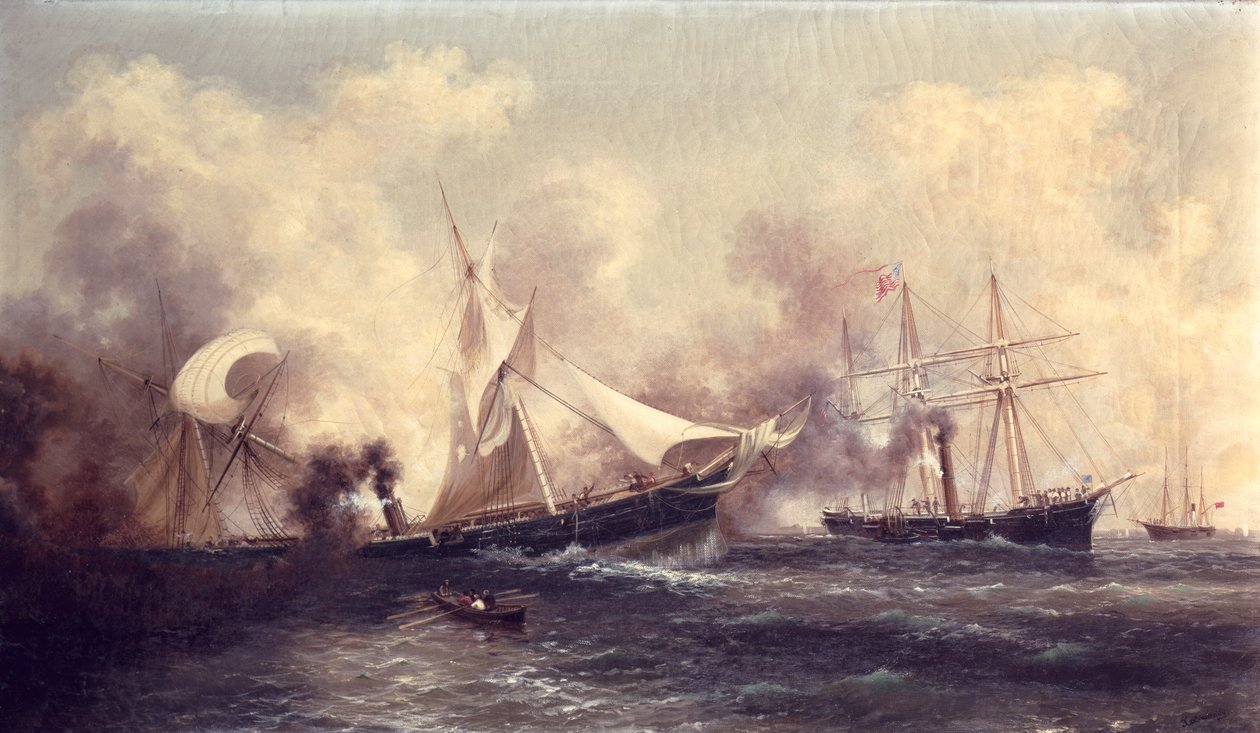 USS Kearsarge击沉阿拉巴马州 作者 Xanthus罗素·史密斯