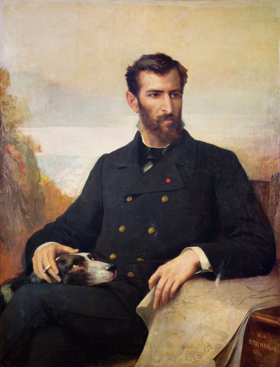 Pierre Savorgnan de Brazza（1852-1905）1886 作者 Xavier Alphonse Monchablon