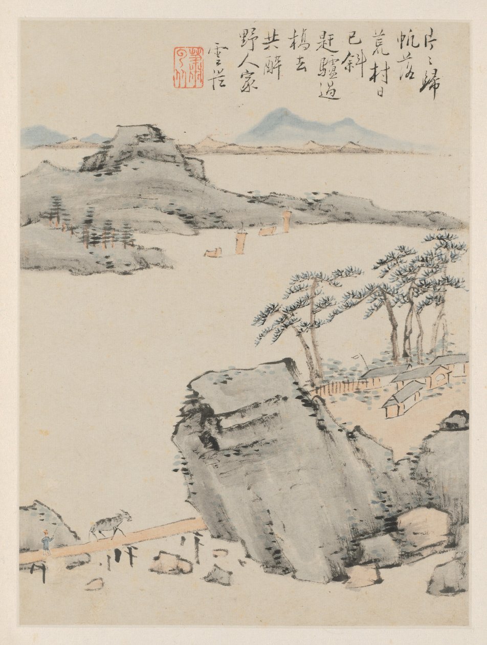 季节景观相册，C 叶（前 6 叶） 作者 萧云从