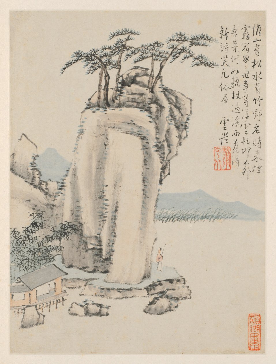 季节风景相册，G 叶（前 7 叶） 作者 萧云从