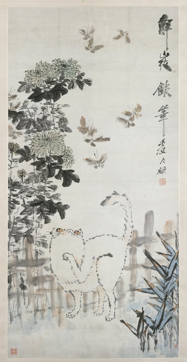 猫和蝴蝶，十九世纪。 作者 徐ugu