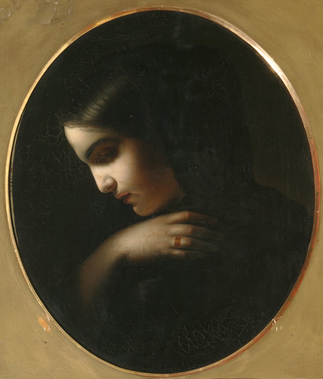 小寡妇，1850年 作者 亚科夫（Yakov Fyodorovich Kapkov）