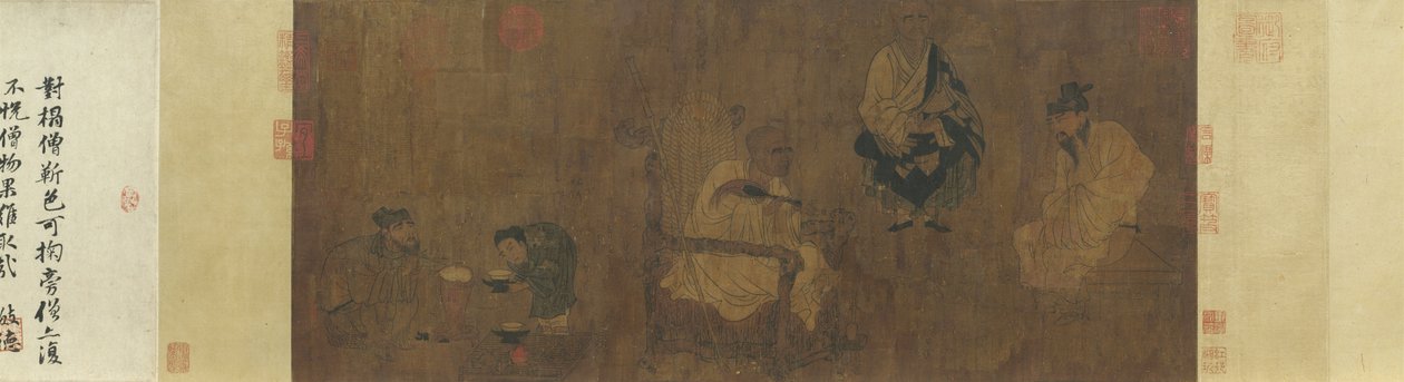 唐阎立本萧翼赚兰亭图 作者 严立本