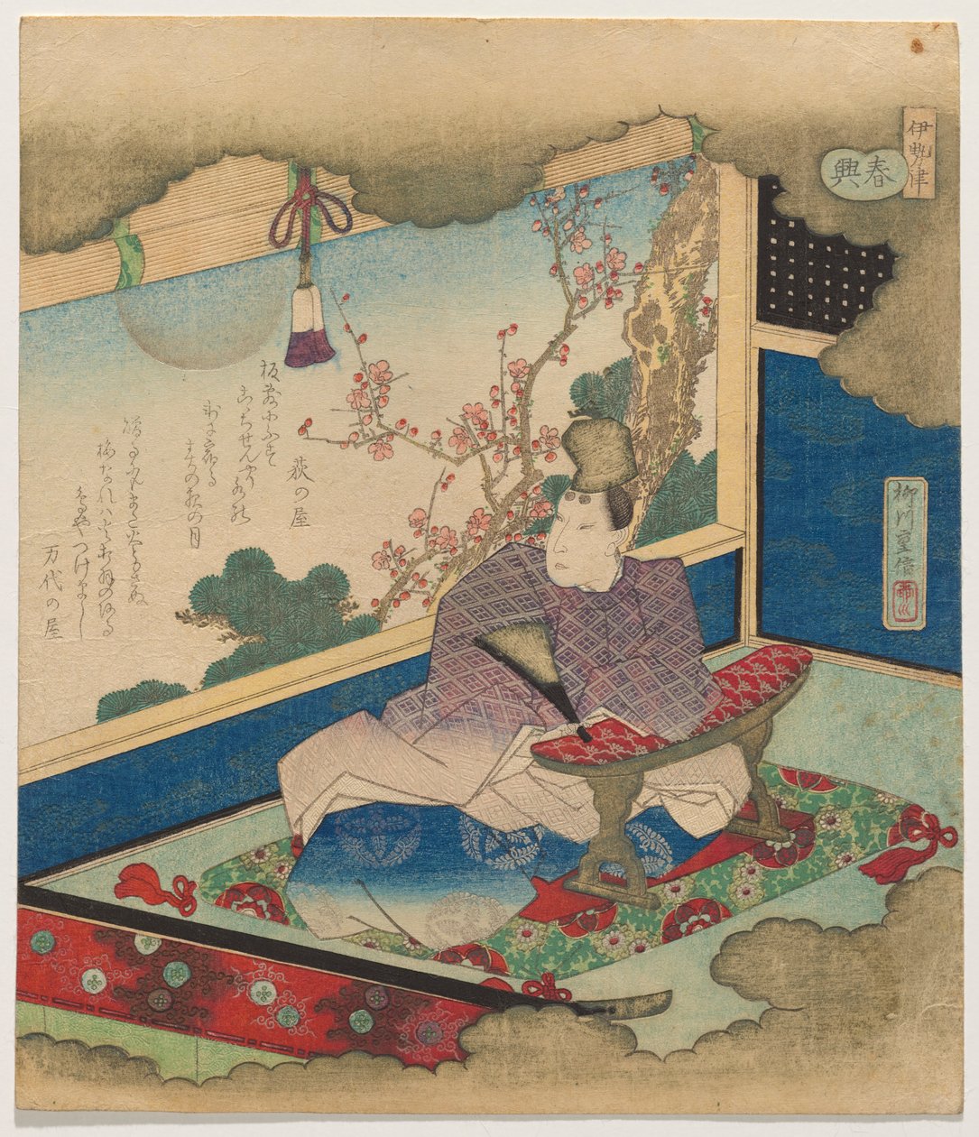 伊势湾（Ise tsu），选自《春之印象》系列（Shunky） 作者 柳川重信二世