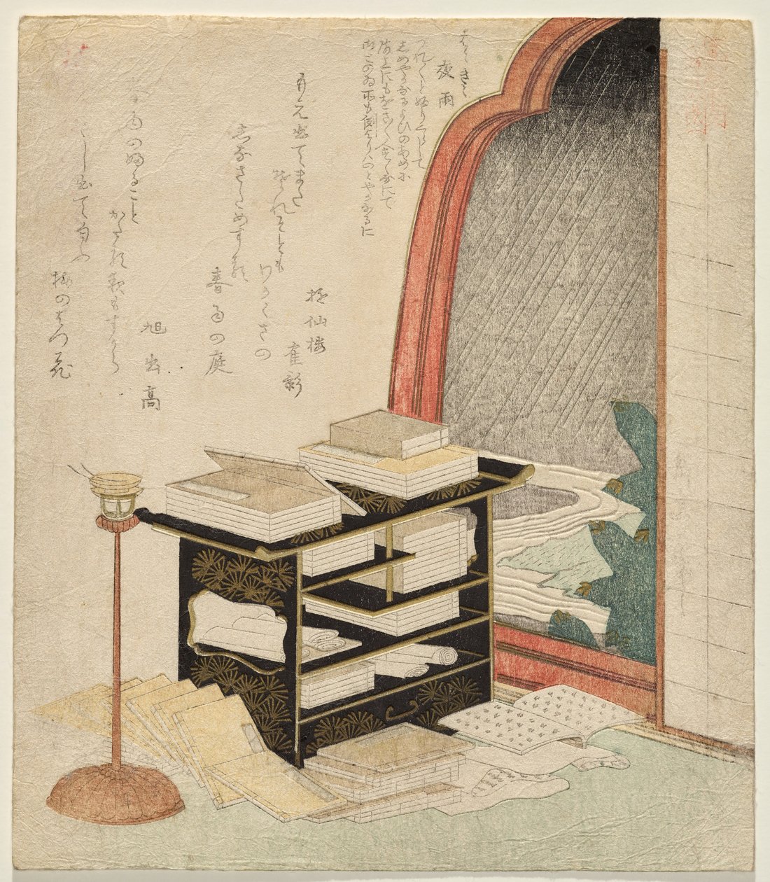 夜雨 作者 矢岛学亭