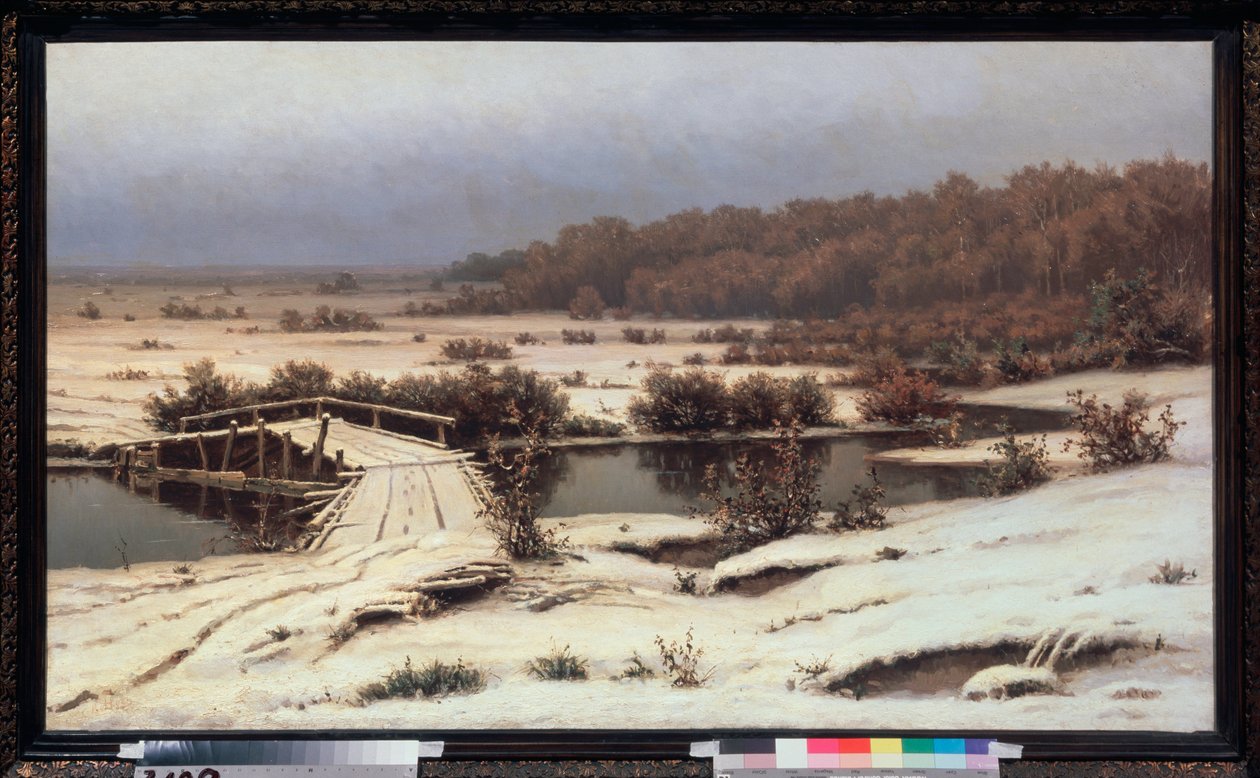 Neige precoce（早雪） - 叶菲姆·叶菲莫维奇·沃尔科夫 (1844-1920) 绘画，布面油画 作者 叶菲姆·叶菲莫维奇·沃尔科夫