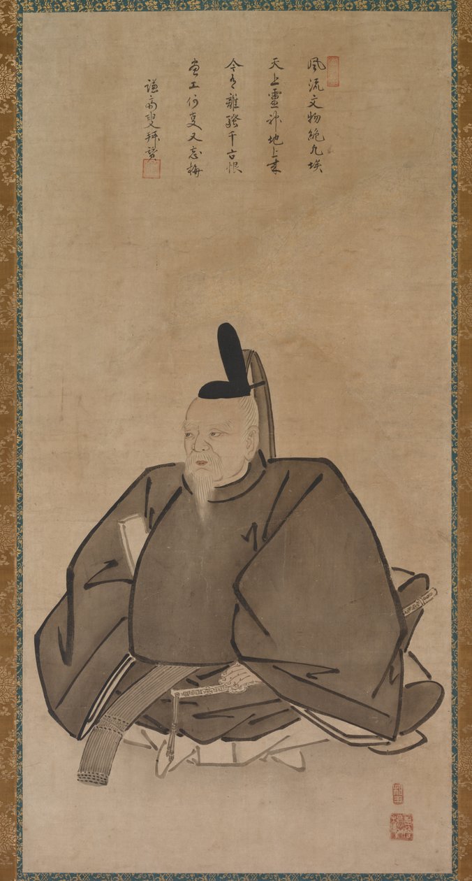 菅原道真的画像，14世纪末至15世纪初。 作者 阳月