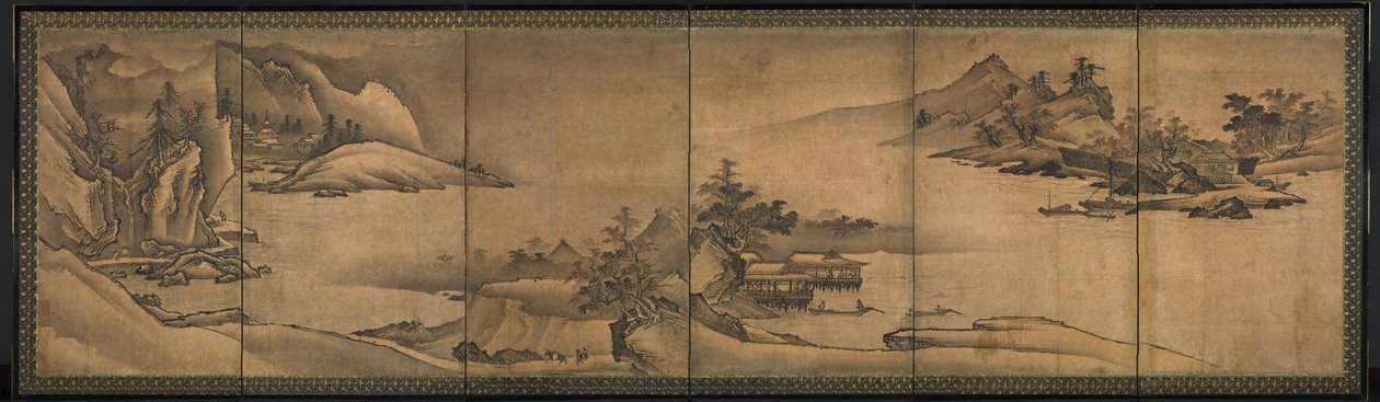四季风景 作者 Yi Sumun（韩国人，公元前 1404 年）