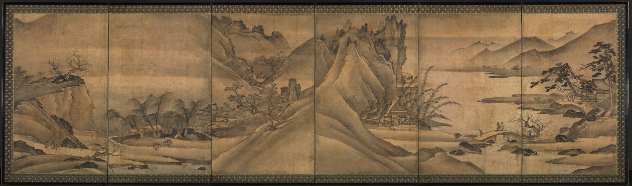 四季的风景，15世纪初。 作者 易苏门