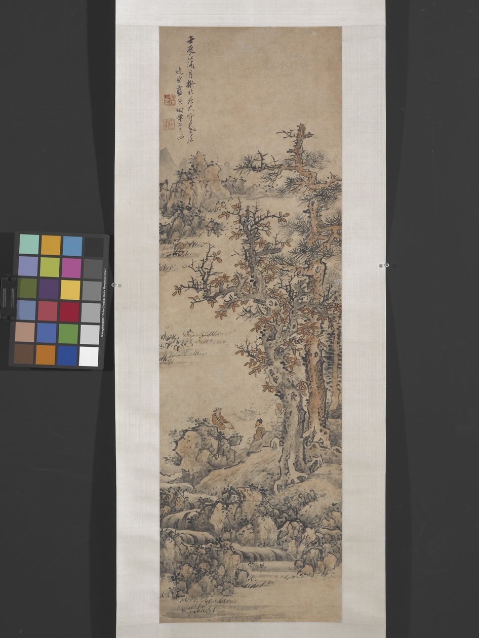 董源山水 [活动于 10 世纪] （纸本水墨设色） 作者 英兰