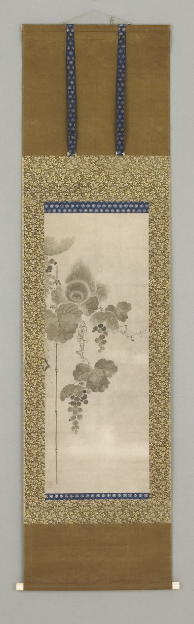 带松鼠的葡萄藤 作者 阳月阳月