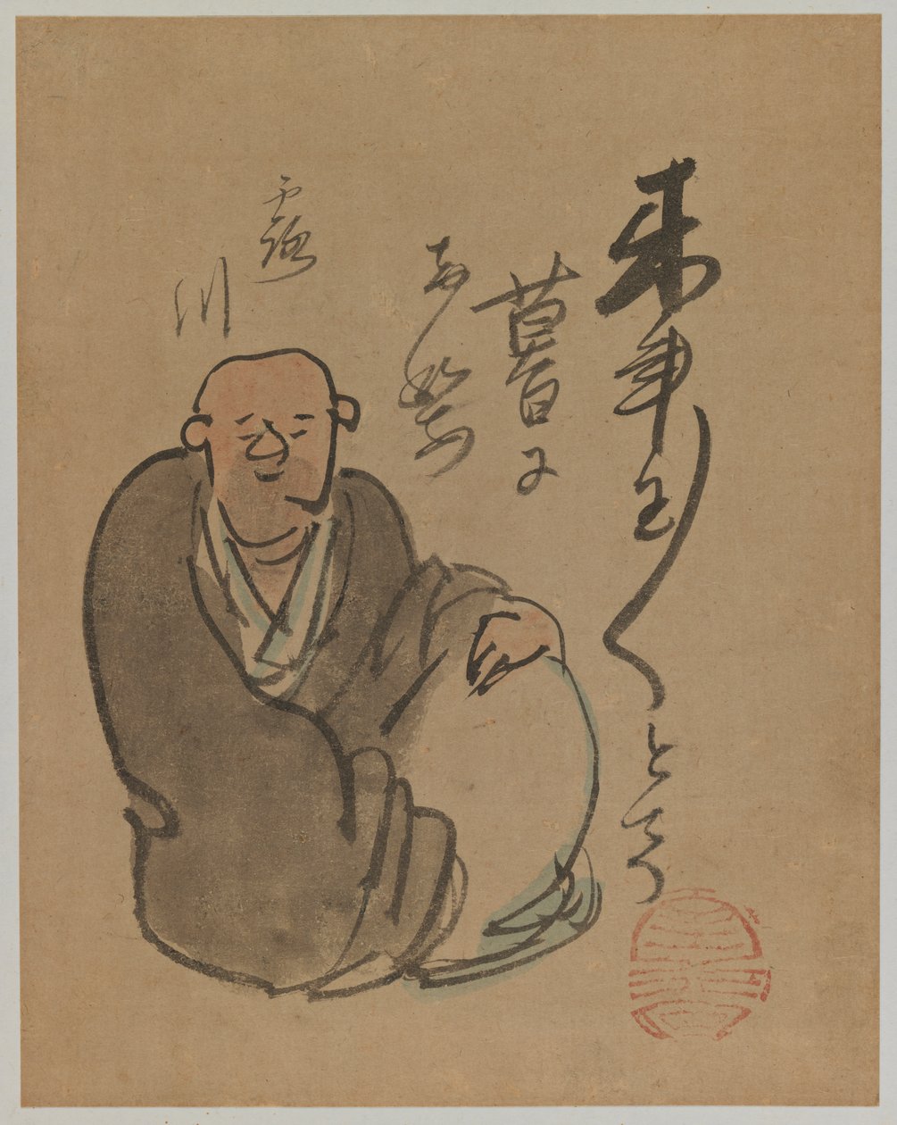 罗森的肖像（纸上的墨水和颜色） 作者 横井金国