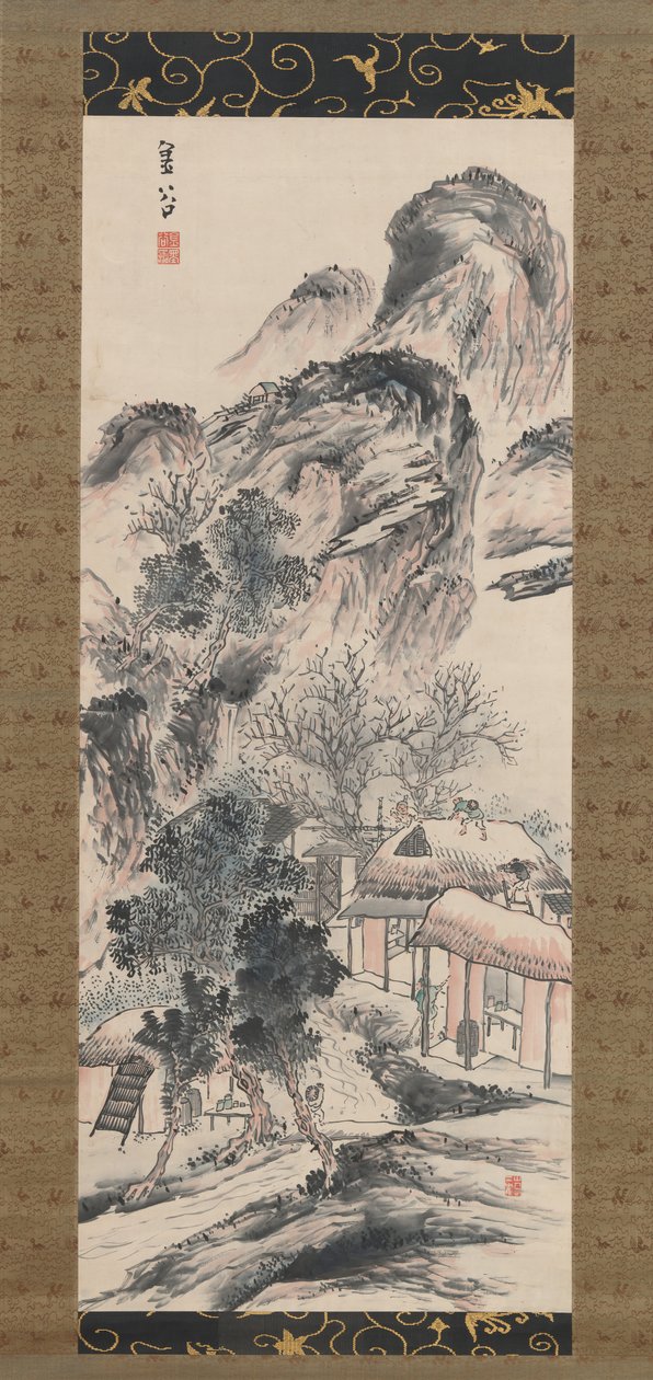 春季大扫除，19世纪。 作者 横井金国