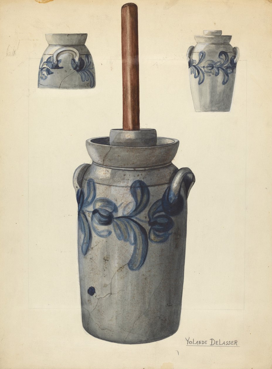 黄油搅拌器，约1936年。 作者 约兰德·德拉瑟