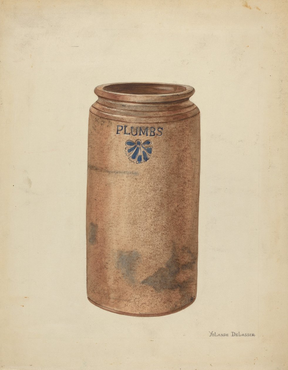 保存罐，约1953年。 作者 约兰德·德拉瑟
