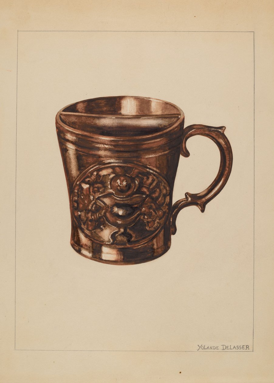 剃须杯, 19351942. 作者 约兰德·德拉瑟