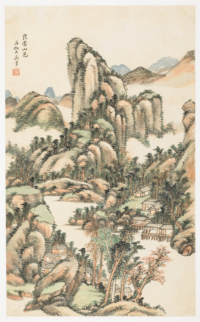 良昌山山色，选自12页册 作者 金永熙