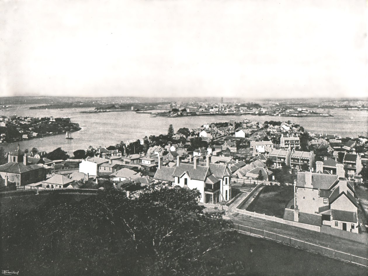 1895年，澳大利亚悉尼，北岸景观。 作者 约克和儿子