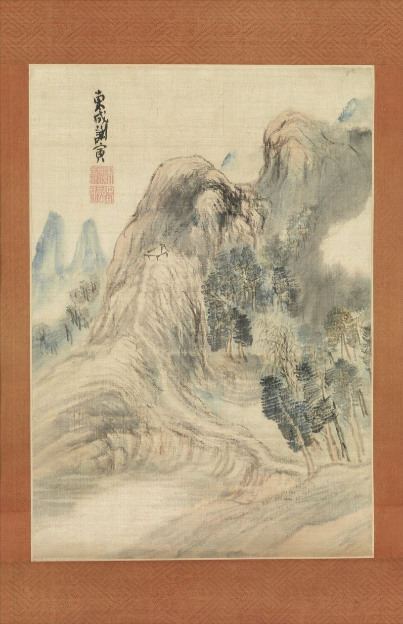 秋天的风景，约1780年。 作者 尤萨·布森（Yosa Buson）