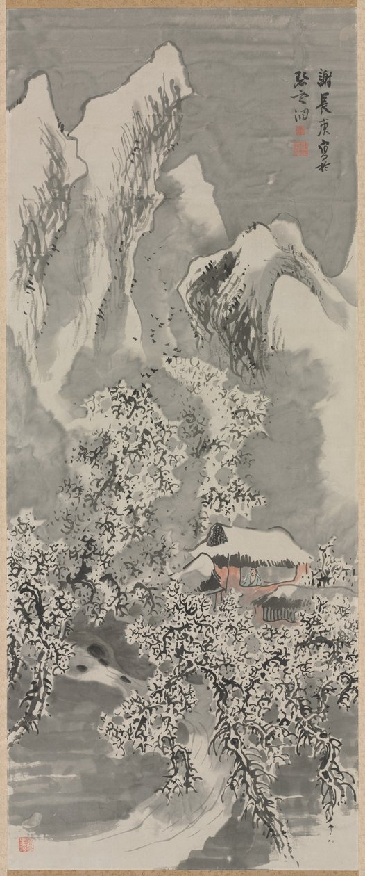 雪景c。 1770年代。 作者 尤萨·布森（Yosa Buson）