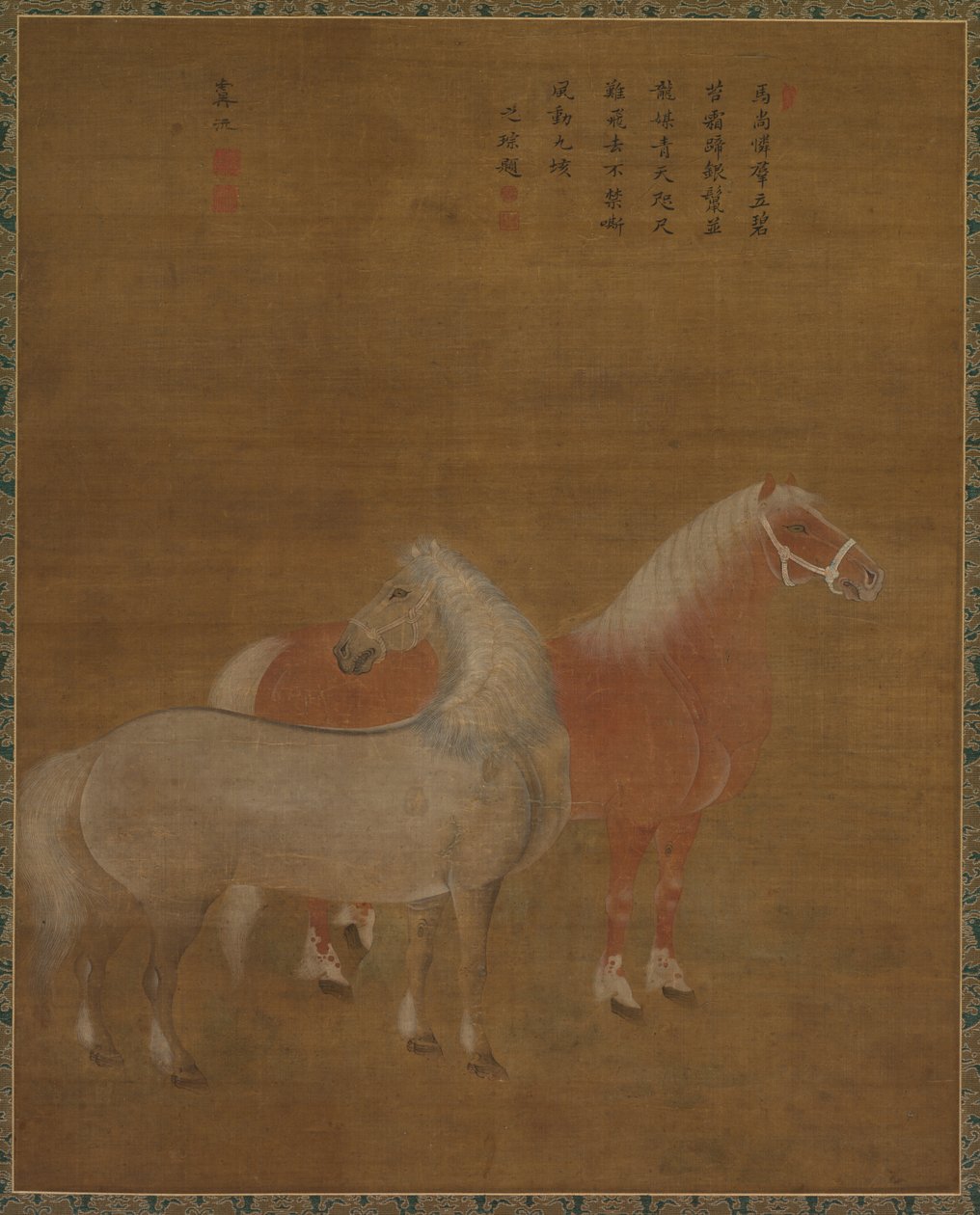 两匹马，1644-1911年。 作者 于媛
