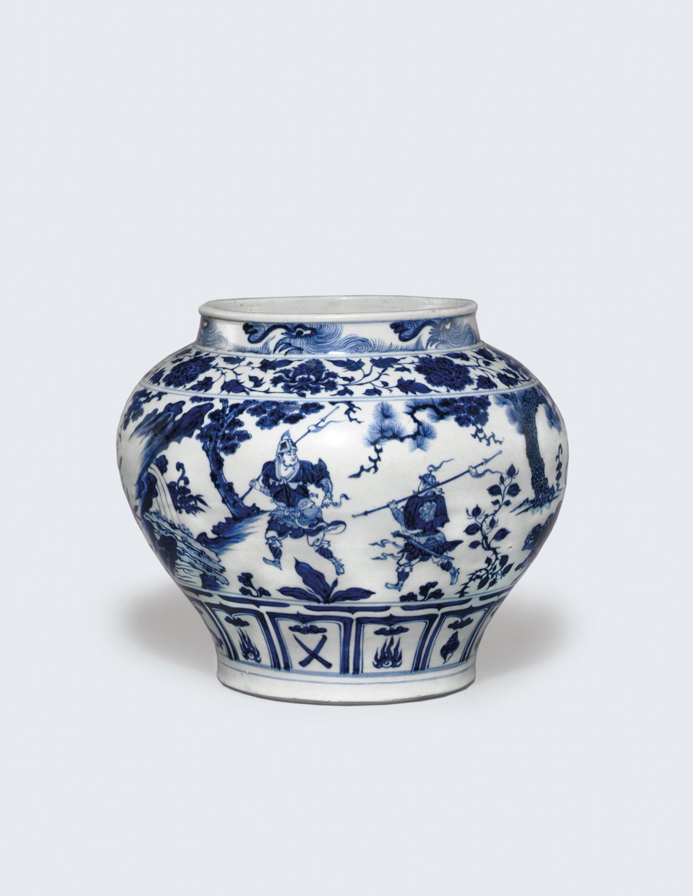 关是一个非常罕见和重要的青花罐，关 作者 元代中文学校