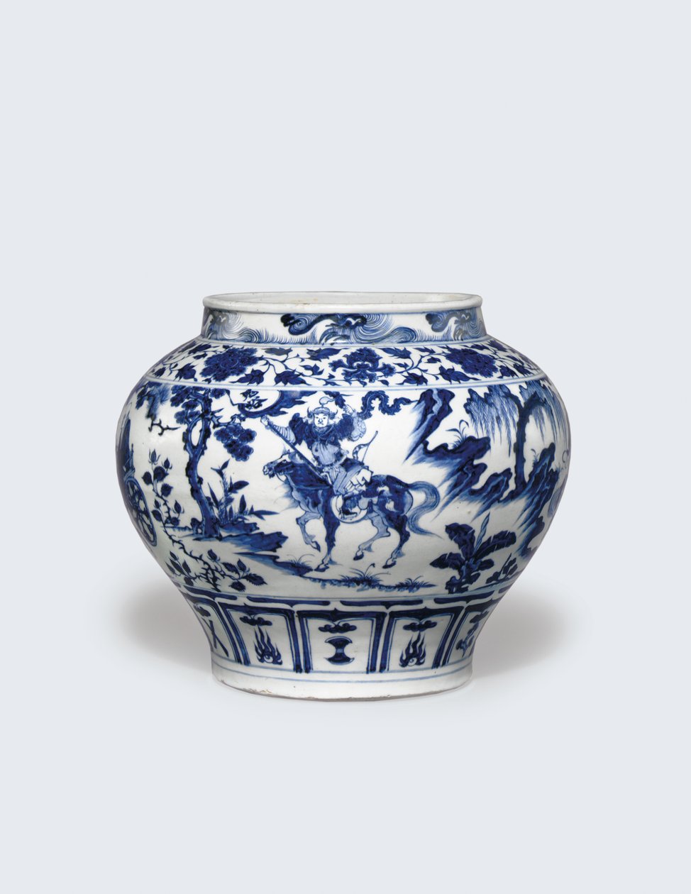 关是一个非常罕见和重要的青花罐，关 作者 元代中文学校