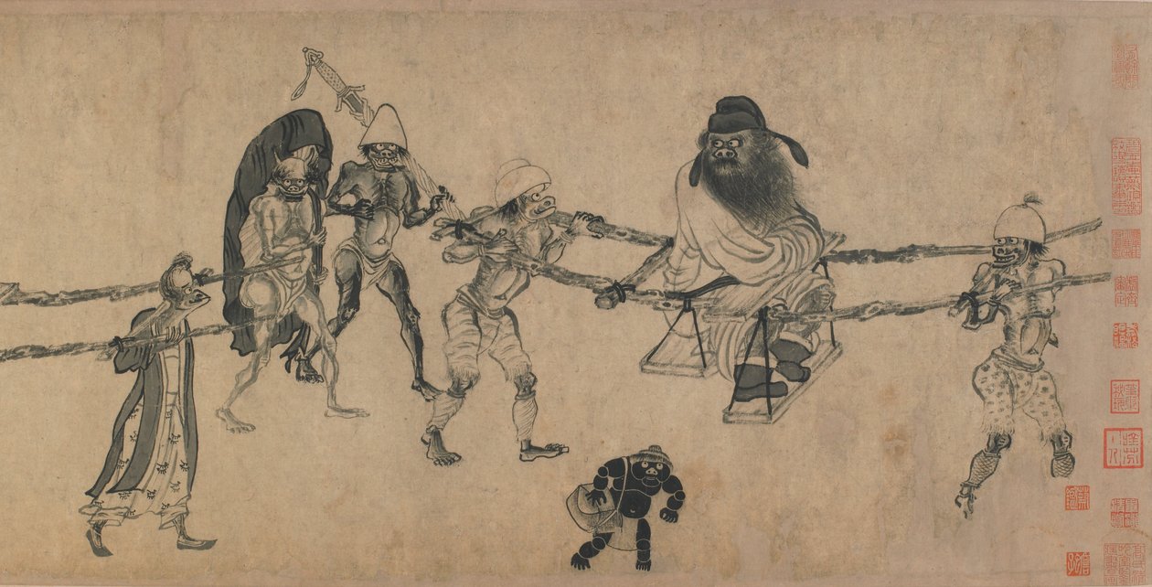 钟逵旅游（纸上墨水） 作者 元代中文学校