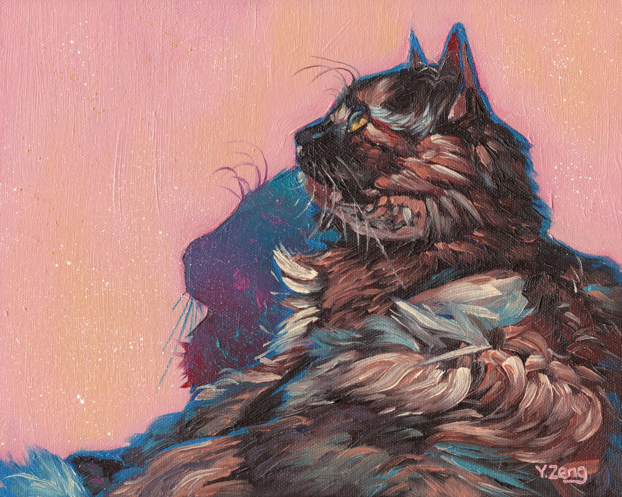 我和我的灵魂，2023 年（布面油画） 作者 曾悦
