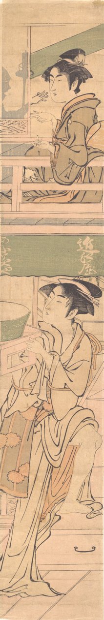 两个女人。 作者 鸟山由美明。