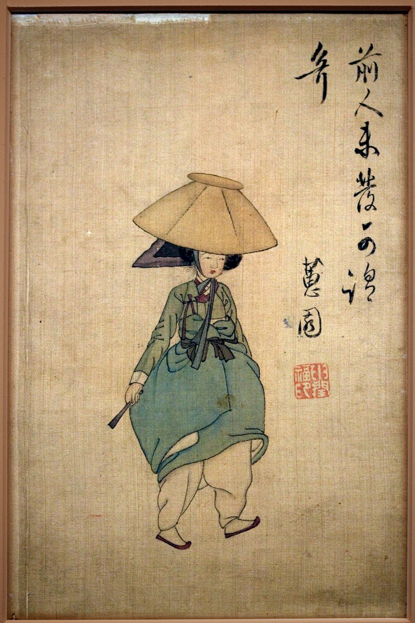 年轻女子申润福（约 1758-1813 年）的画作，纸上墨迹 作者 云福信