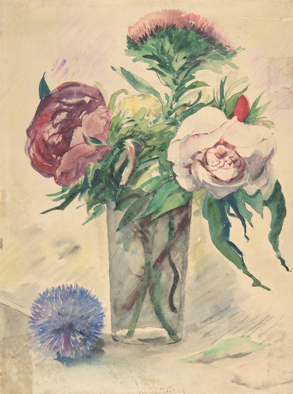 花瓶里的花，约1884-1904年。 作者 Zacharie Astruc