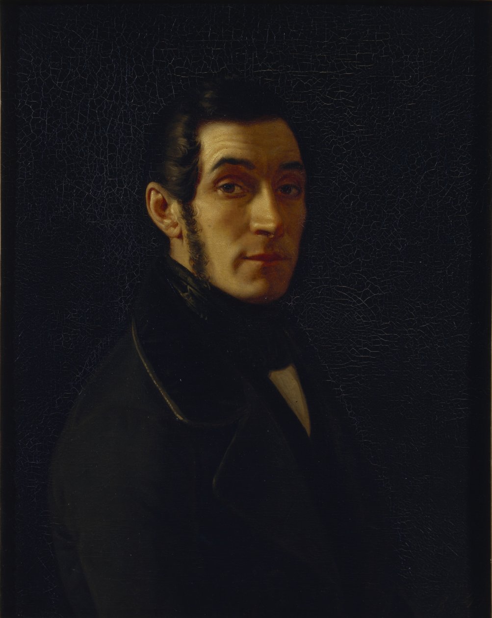 Fyodor Iwanowitsch Inozemtsev的肖像18021869，1844年 作者 扎哈罗夫