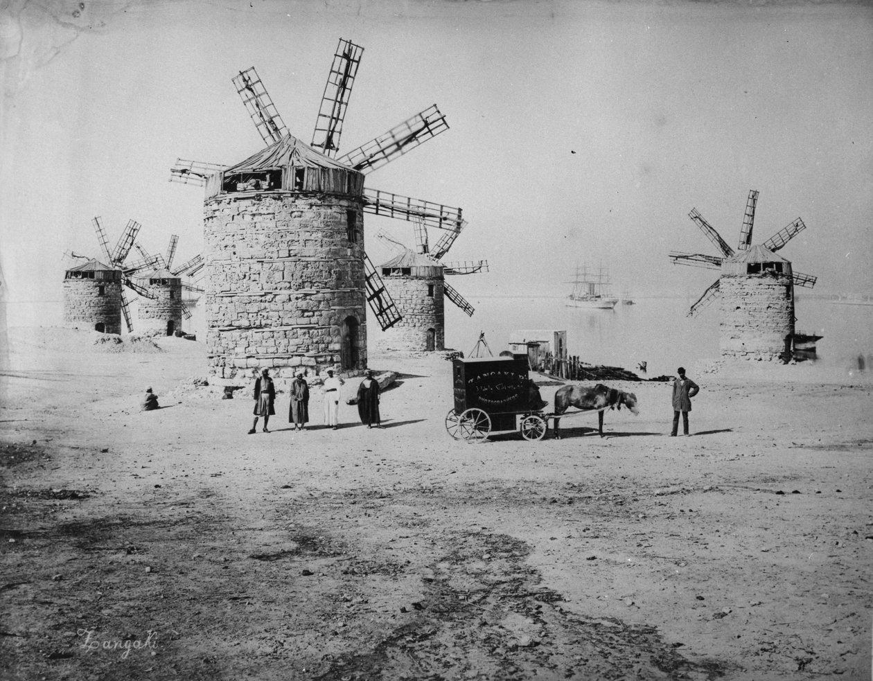 摄影师Zangaki和他的移动暗室，1880年 作者 赞加基兄弟