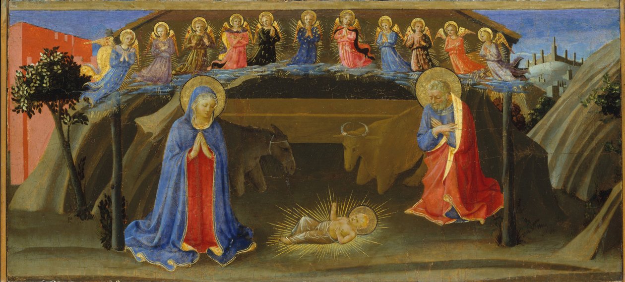 耶稣诞生，c.1433-34 作者 Benedetto Strozzi 的 Zanobi