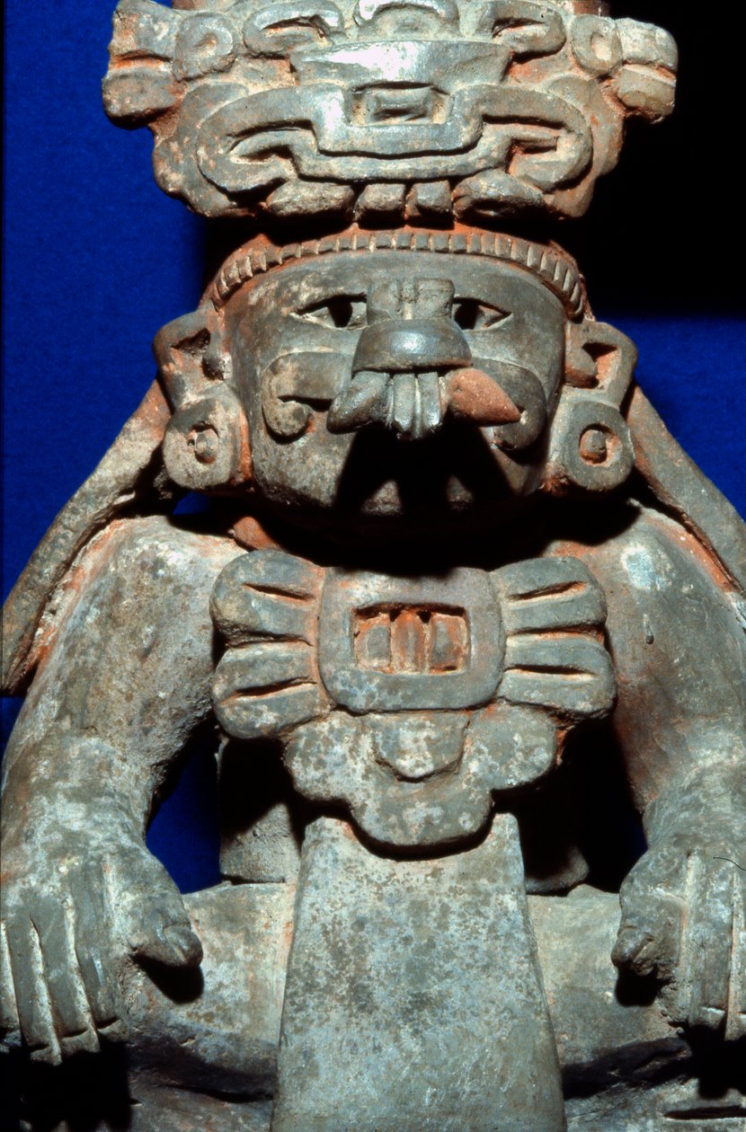 丧葬瓮，经典晚期（公元700-1000）（陶瓷） 作者 Zapotec