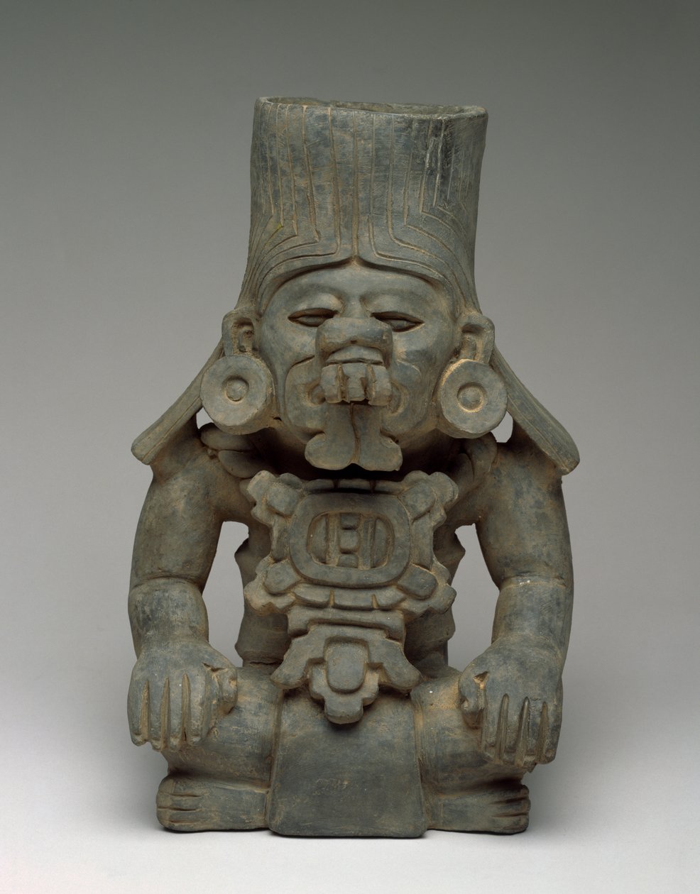 拥有上帝的丧葬瓮，公元前200年 - 公元200年（陶器） 作者 Zapotec