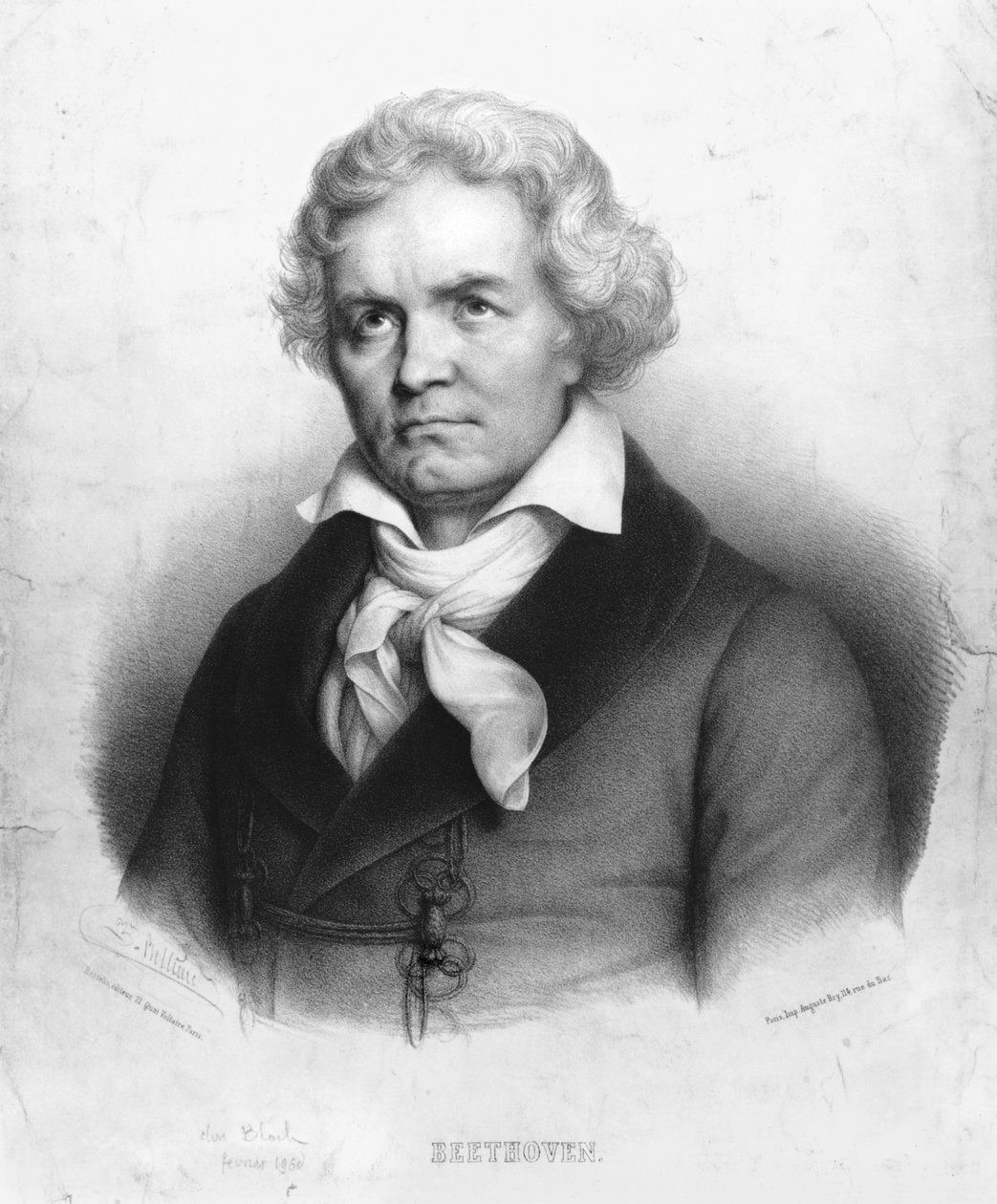 路德维希·范·贝多芬（1770-1827） 作者 Zephirin Felix Jean Marius Belliard