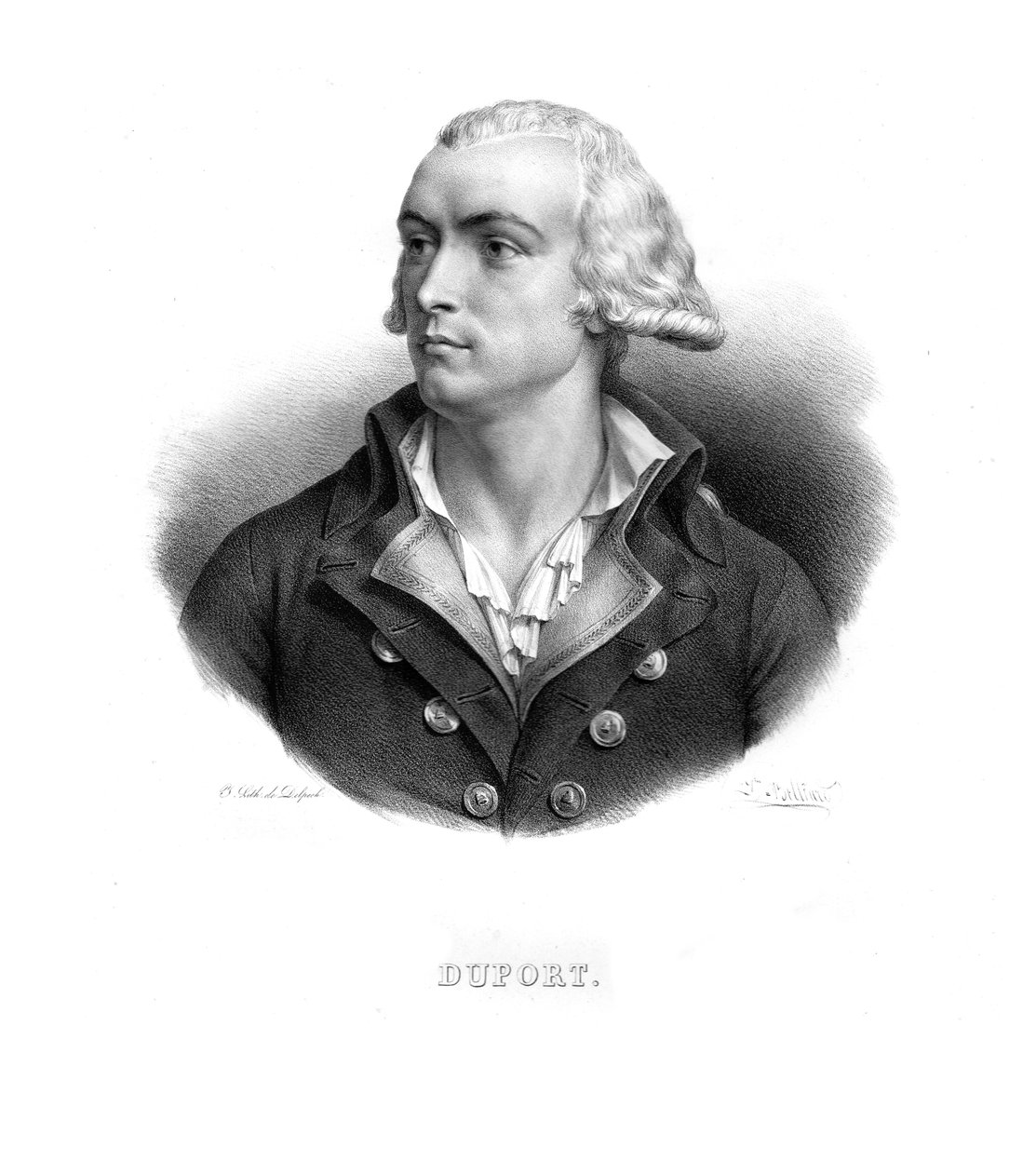 艾德里安·杜波特（Adrien Duport），大约1820年代。 作者 Zephirin Felix Jean Marius Belliard